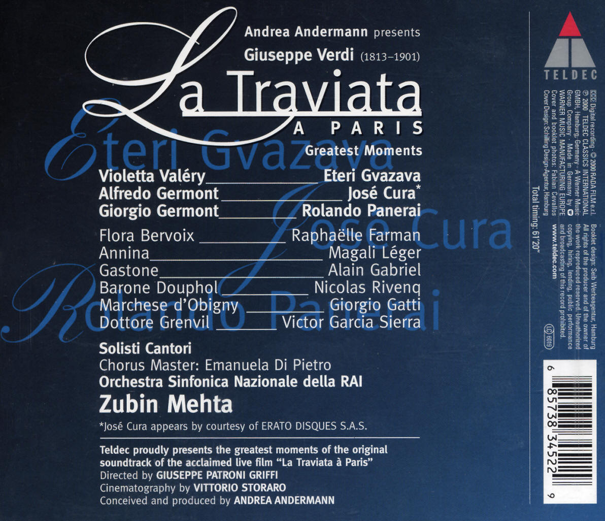 La Traviata a Paris CD Greatest Hits