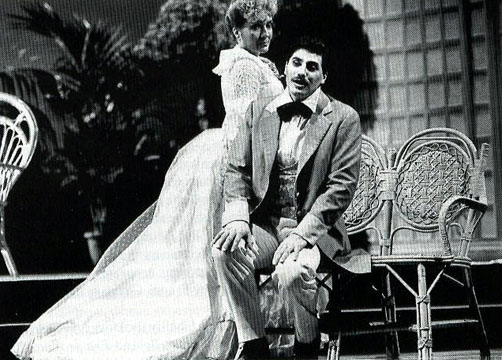 Jos Cura as Ruggero Lastouc in the 1994 Turin Production of La rondine.